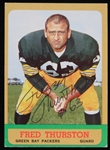 1962 Fuzzy Thurston (d.2014) Green Bay Packers Autographed Topps Trading Card #90 (JSA)