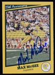 1990 Max McGee (d.2007) Green Bay Packers Autographed Commemorative 25th Anniversary Trading Card (JSA)