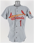 1992 Ozzie Smith St. Louis Cardinals Game Worn Road Jersey (MEARS A5)