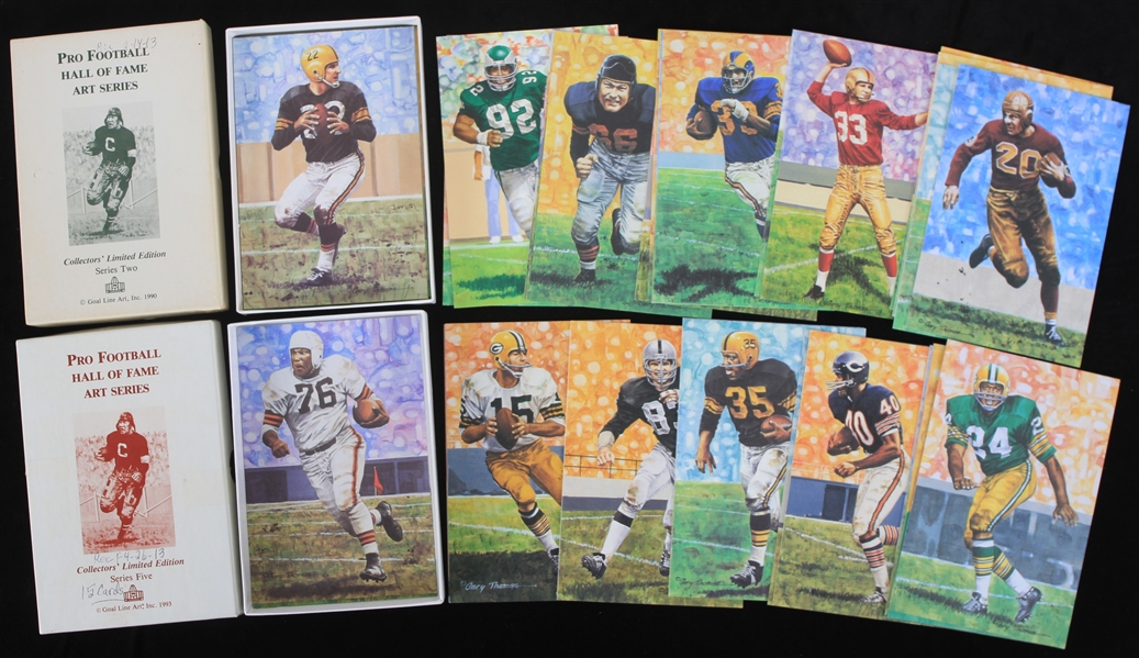 Lot Detail 1989 2006 Pro Football Hall Of Fame 4 X 6 Art Cards lot-detail-1989-2006-pro-football-hall-of-fame-4-x-6-art-cards