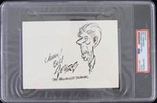 1967-1991 Bill Sanders (d.2021) Milwaukee Journal Political Cartoonist Signed Sketch (PSA Slabbed)