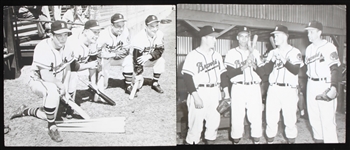 1953 Milwaukee Braves 8x10 B&W Photos (Lot of 2)