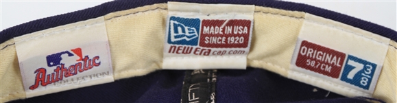 2001 Nick Neugebauer Milwaukee Brewers Signed Game Worn Cap (MEARS LOA/JSA)