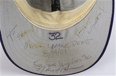 2001 Nick Neugebauer Milwaukee Brewers Signed Game Worn Cap (MEARS LOA/JSA)