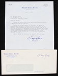 1985 Gary Hart US Senator Signed Correspondence w/ Envelope (JSA)