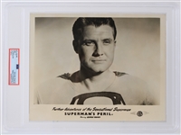 1954 George Reeves Supermans Peril 8" x 10" Eros Films Photo (PSA Slabbed Type 3)