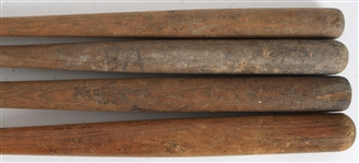 1940s-60s Store Model Baseball Bat Collection - Lot of 4