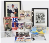 1960s-2000s Baseball Football Americana Collection - Lot of 23 w/ MIB McDonalds Beanie Baby Happy Meal Toys, Super Bowl Ceramic Mugs & More