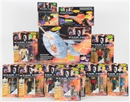 1994 Star Trek Generations Starship Enterprise & Playmates Figures (Lot of 14)