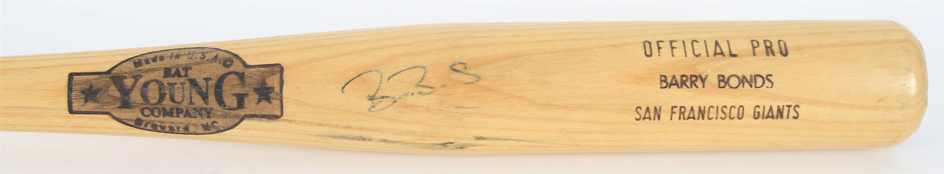 1994-2000 Barry Bonds San Francisco Giants Signed Young Bat Company Professional Model Bat (MEARS LOA & PSA/DNA)