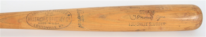1968 Tommie Agee New York Mets H&B Louisville Slugger Professional Model Game Used Bat (MEARS LOA)