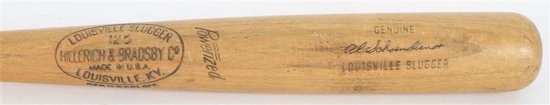 1957-60 Al Red Schoendienst Milwaukee Braves H&B Louisville Slugger Professional Model Bat w/ Custom Knob (MEARS A10)