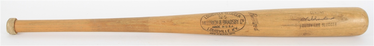 1957-60 Al Red Schoendienst Milwaukee Braves H&B Louisville Slugger Professional Model Bat w/ Custom Knob (MEARS A10)