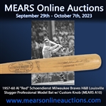 1957-60 Al "Red" Schoendienst Milwaukee Braves H&B Louisville Slugger Professional Model Bat w/ Custom Knob (MEARS A10)