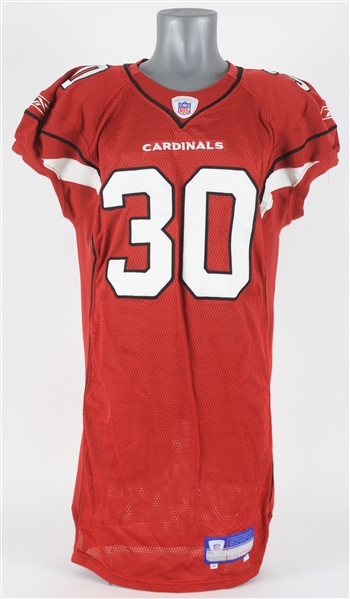 2005 Obafemi Ayanbadejo Arizona Cardinals Game Worn Home Jersey (MEARS LOA)