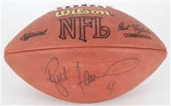 1990s-2000s Brett Favre Green Bay Packers Signed ONFL Tagliabue Football