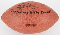 1997 Brett Favre Green Bay Packers Signed ONFL Tagliabue Super Bowl XXXI Football (0095/1997)