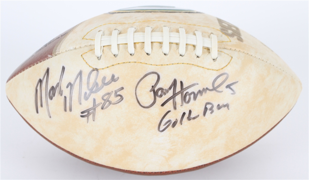 2000s Paul Hornung Max McGee Green Bay Packers Signed Football