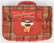 1950s The Lone Ranger Hi-Yo Silver Plaid Canvas Handbag