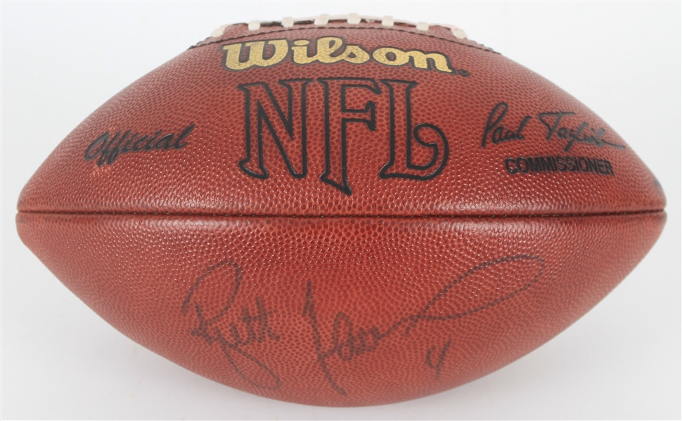 2001 Brett Favre Green Bay Packers Signed ONFL Tagliabue Lambeau Field Game Used Football (MEARS LOA/Packers COA)