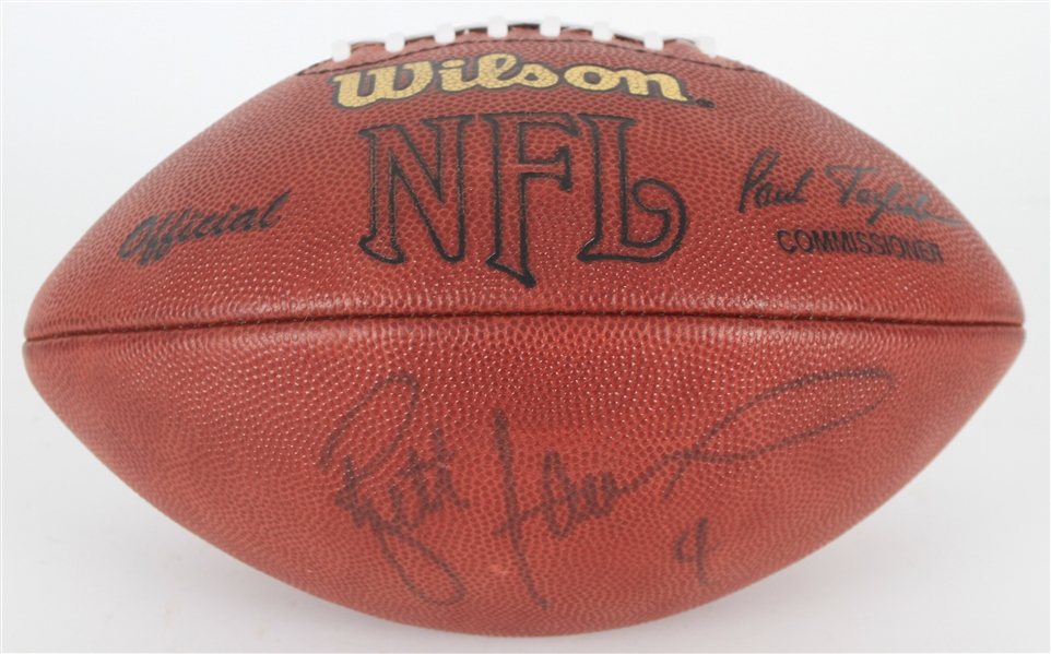 2002 Brett Favre Green Bay Packers Signed ONFL Tagliabue Football (Packers COA)