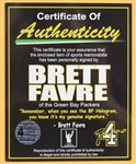 2000's Brett Favre Green Bay Packers 35 x 43 Framed Display w/ Signed Jersey & Photo (Favre COA)