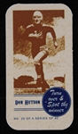 1940s Don Hutson Green Bay Packers Turn Over & Spot The Winner Football Trading Card