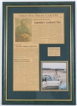 1970 Vince Lombardi Green Bay Packers 21" x 30" Framed Display w/ Newspaper Page & Photo