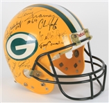 1986 Green Bay Packers Multi Signed Full Size Helmet w/ 25 Signatures Including Bart Starr, Reggie White, Tony Canadeo, Sterling Sharpe & More (JSA), 