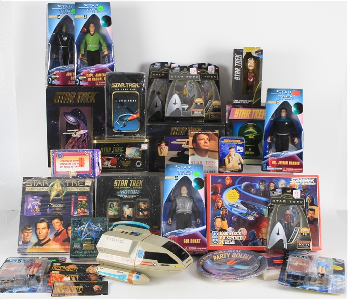 1990s Star Trek The Next Generation & First Contact Figures, Models and more (Lot of 70+)