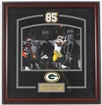 2000s Greg Jennings Green Bay Packers Signed 23" x 24" Framed Photo Display (Player COA)