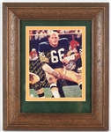1990s Ray Nitschke Green Bay Packers Signed & Inscribed 15" x 18" Framed Photo