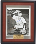 2000s Yogi Berra New York Yankees Signed 12" x 15" Framed Photo