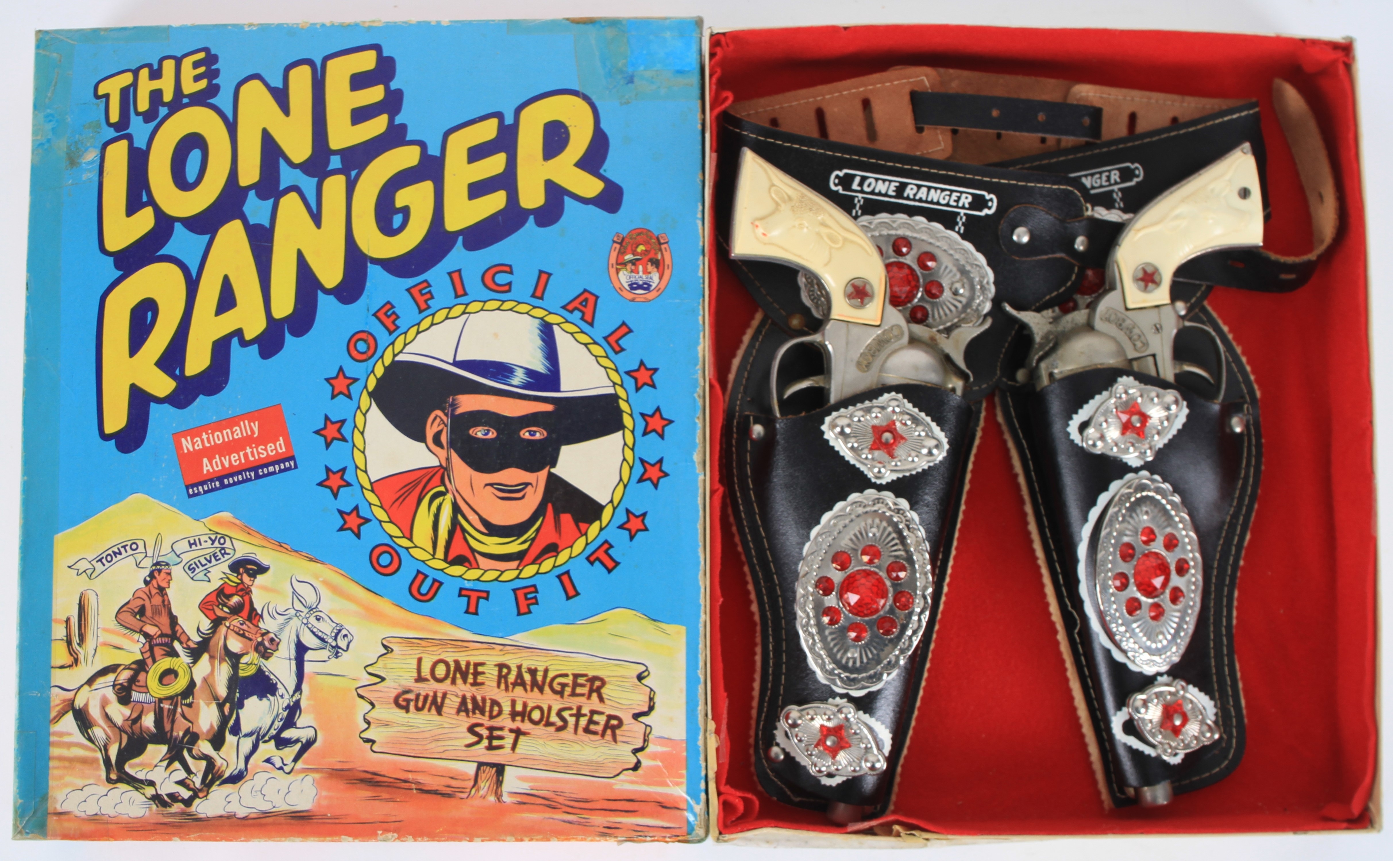 Lot Detail - 1947 The Lone Ranger Official Outfit Gun & Holster Set by ...