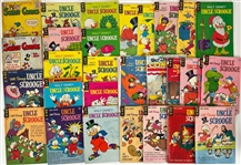 1960s-70s Walt Disney Uncle Scrooge Gold Key Comic Books + Detective Comics #27 Reprint Issues - Lot of 85