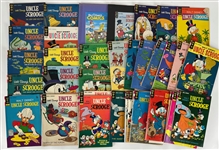 1960's-70's Walt Disney Uncle Scrooge Gold Key Comic Books + Detective Comics #27 Reprint Issues - Lot of 85