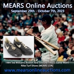 1984 Ted Williams Boston Red Sox Old Timers Game Worn Nike Turf Shoes (MEARS LOA)