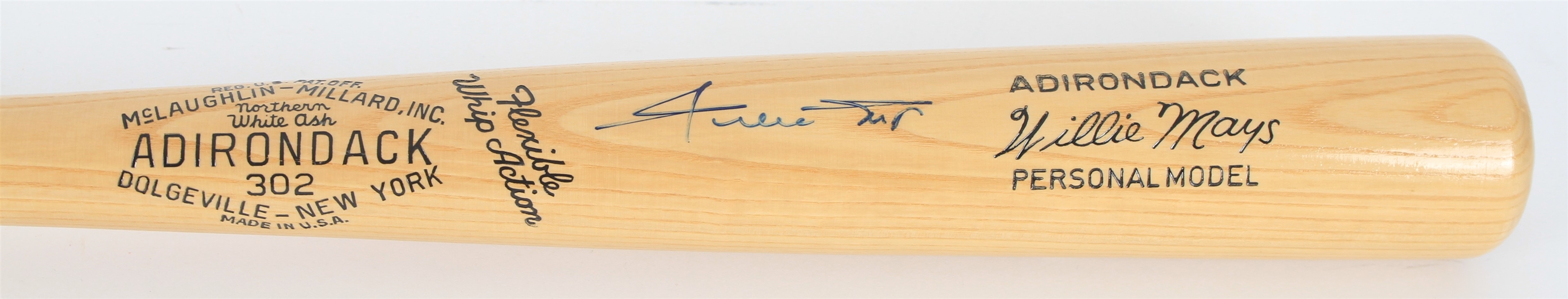1990s Willie Mays San Francisco Giants Signed Adirondack Bat (JSA)