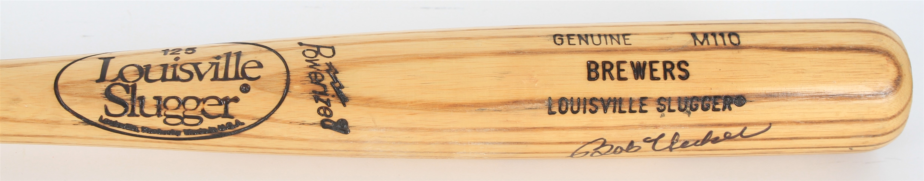 1986 Bob Uecker Milwaukee Brewers Signed Louisville Slugger Professional Model Bat (MEARS LOA/JSA)