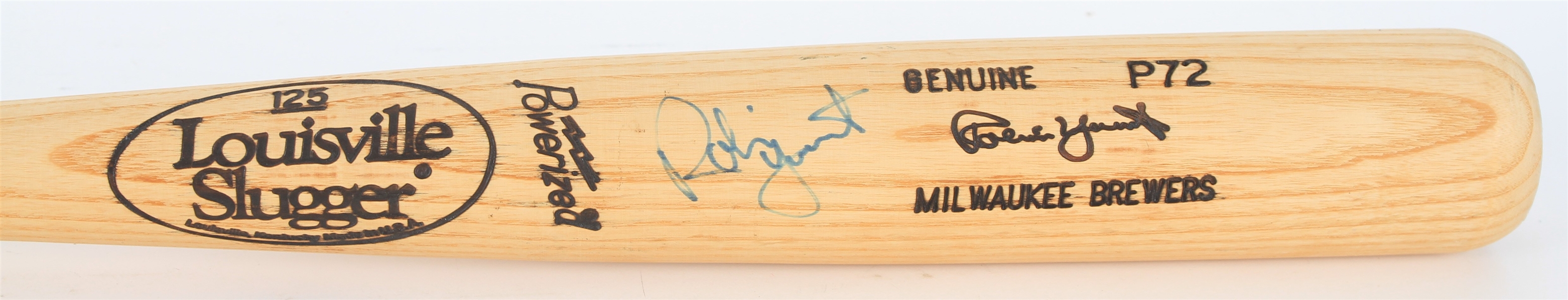 1991-93 Robin Yount Milwaukee Brewers Signed Louisville Slugger Bat (JSA)