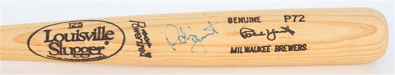 1991-93 Robin Yount Milwaukee Brewers Signed Louisville Slugger Bat (JSA)