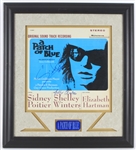 1965 Sidney Poitier Shelley Winters Signed 19" x 21" Framed A Patch of Blue Soundtrack Album (JSA) 