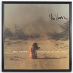 2003 Ben Harper Signed 13" x 13" Framed Diamonds On The Inside Record Album (JSA)