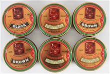 1970s Muhammad Ali World Heavyweight Champion Brand Shoe Polish Collection - Lot of 6