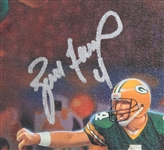 2000 Brett Favre Green Bay Packers Signed 27x35 Framed Lithograph (JSA)