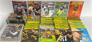 1960s-2000s Green Bay Packers Yearbooks, Sports Illustrated, Game Day (Lot of 150+)