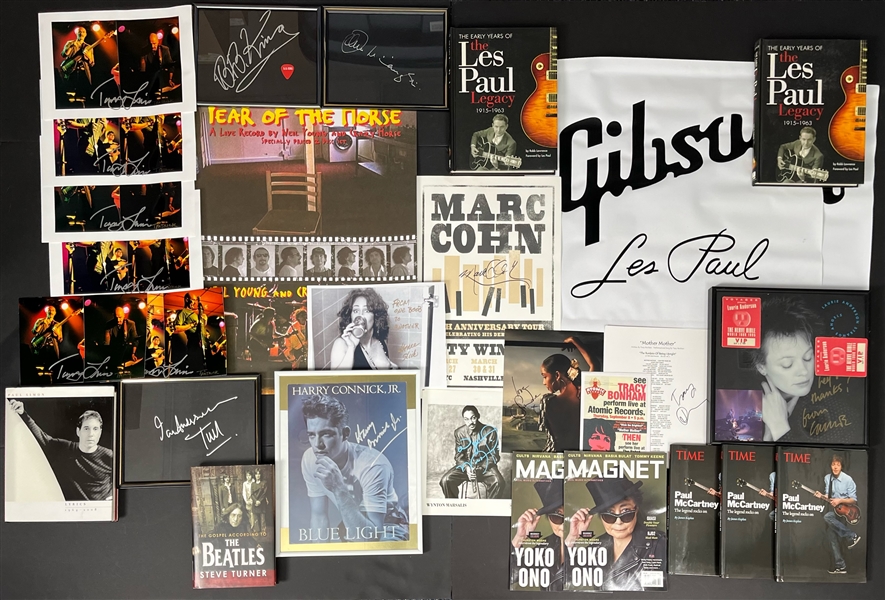 1980s-2000s Les Paul, BB King, Sade & more Signed Books, Photos, & more (Lot of 60+)(JSA)