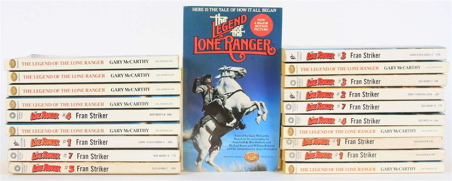 1970s-80s The Lone Ranger & The Legend of The Lone Rangers Paperback Books - Lot of 20