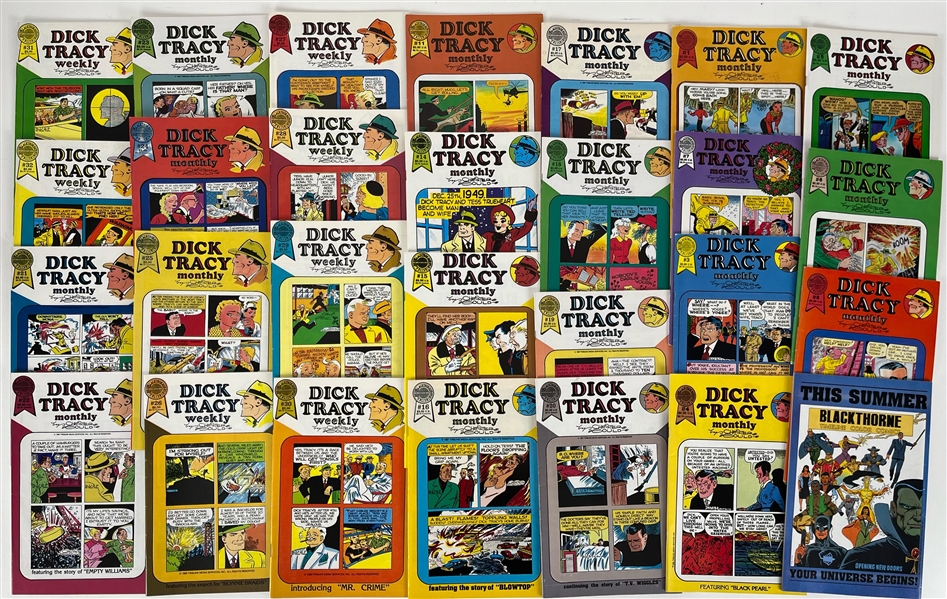 1986-88 Dick Tracy Monthly Blackthorne Publishing Comic Book Collection - Lot of 28