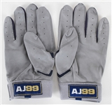 2021 Aaron Judge New York Yankees Player Issued Adidas Batting Gloves (MEARS LOA/Fanatics COA)